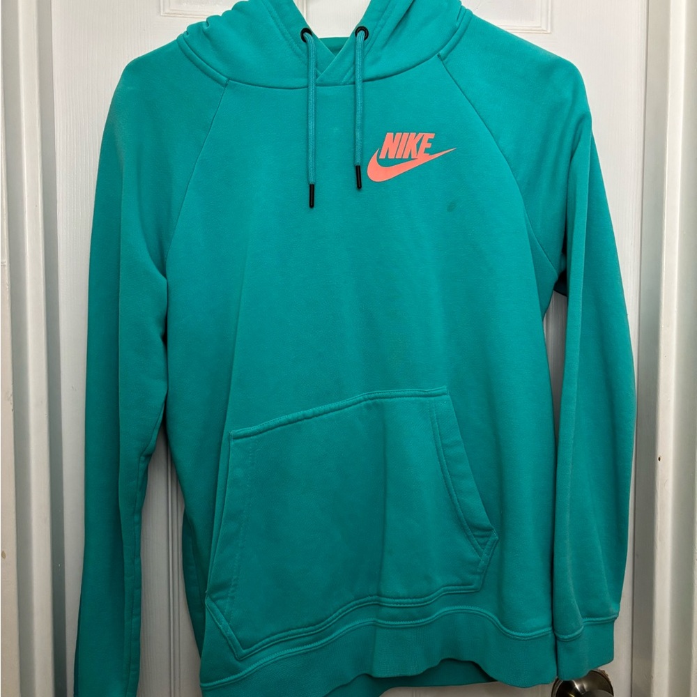 🍍2 for $20! Nike Teal Hoodie with Pink Logo